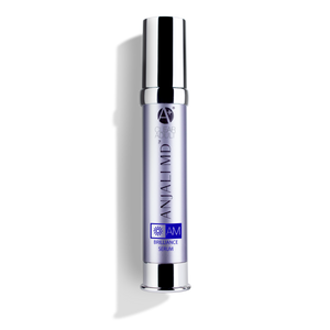 ANJALI MD Skincare - Adult Acne Brilliance Serum: Box, bottle and smear
