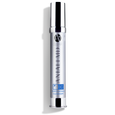 ANJALI MD Exfoliating Cleanser for Teen Acne. A tall chrome bottle with chrome cap. ANJALI MD and A+ CLEAR in chrome on the front. The Name in blue with EC and a shower icon