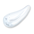 ANJALI MD Bodhi Brightening Cleanser Gel Texture. A clear gel with a few bubbles in a smear.