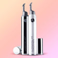 Anjali MD Laser Eye Lift and Illuminating Eye Concentrate shown on a pink background