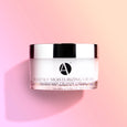 ANJALI MD Skincare Heavenly Moisturizing Cream closed jar on a pink background