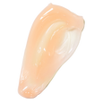 ANJALI MD Dark Spot Eraser jelly smear. A orange-ish pink-ish gel serum mask appears in a smear on a white background